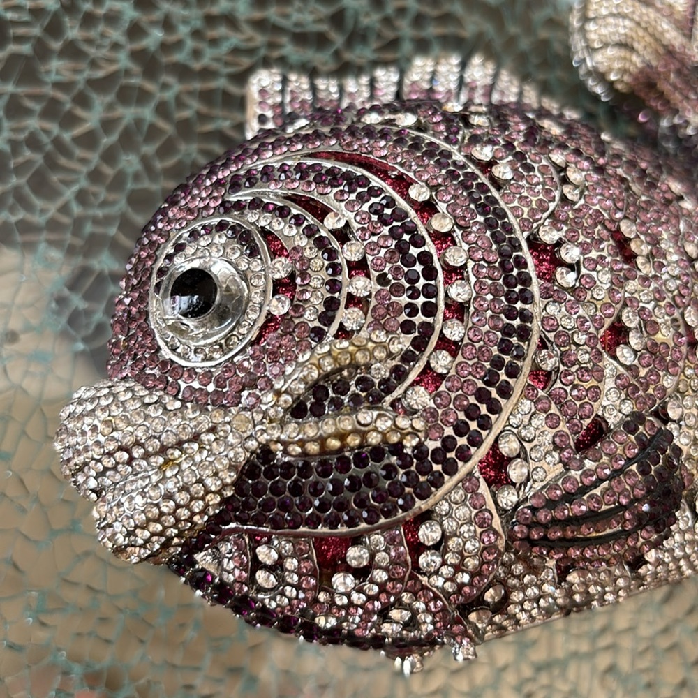 Natasha Czech Crystal Fish Clutch - Picture 3 of 15